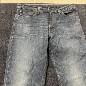 Levis 511 Jeans Mens 36x32 Blue Denim Slim Fit Medium Wash Stretch Pants Casual